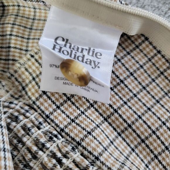 Charlie Holiday Deep V Neck Long Sleeve Multicolor Striped Crop Top Women's XS 2 - Picture 10 of 10